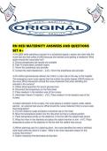 RN HESI MATERNITY ANSWERS AND QUESTIONS SET A&period;pdf