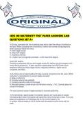 HESI OB MATERNITY TEST PAPER ANSWERS AND QUESTIONS SET A&period;pdf