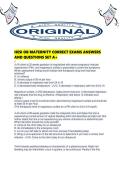 HESI OB MATERNITY CORRECT EXAMS ANSWERS AND QUESTIONS SET A&period;pdf