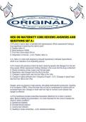 HESI OB MATERNITY CORE REVIEWS ANSWERS AND QUESTIONS SET A&period;pdf