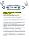 IPC A 610 UPDATE SET ALL ANSWERS AND QUESTIONS SET A&period;pd
