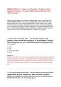 NR603 CEA Exam Practice Test Bank &vert; Actual Questions&comma; Answers & Case Studies &vert; Detailed Rationales