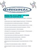 ARIZONA REAL ESTATE CORRECT TEST PAPER ANSWERS AND QUESTIONS SET A&period;pdf
