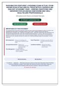 WASHINGTON DENTURIST LICENSING EXAM ACTUAL EXAM -&NewLine;HIGHER EDUCATION DENTAL PROSTHETICS CURRICULUM -&NewLine;2026&sol;2027 ACADEMIC YEAR - VERIFIED QUESTIONS AND&NewLine;ANSWERS FOR ADVANCED DENTURISM AND ORAL&NewLine;HEALTHCARE PROFESSIONALS&NewLine;180 Questions with Answers and Detail