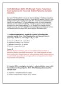 ACHE BOG Exam 2026&sol;2027 &vert; 3 Full-Length Practice Tests &vert; Verified Questions&comma; Answers & Detailed Rationales