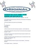 LOUISIANA REAL ESTATE CORRECT EXAMS ANSWERS AND QUESTIONS SET A&period;pdf