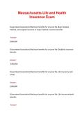 Massachusetts Life and Health Insurance Exam &vert; Questions&comma; Answers & Study Guide