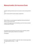 Massachusetts Life Insurance Exam &vert; Questions&comma; Answers & Study Guide
