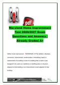 Maryland Home Improvement Test 2026&sol;2027 &vert; 150&plus; Exam Questions & Answers &vert; MHIC Licensing&comma; Contracts&comma; Guaranty Fund&comma; OSHA&comma; Liens&comma; Estimating & Business Law &vert; Maryland Home Improvement Commission