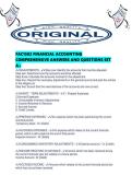FAC1502 FINANCIAL ACCOUNTING COMPREHENSIVE ANSWERS AND QUESTIONS SET