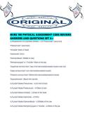 NURS 190 PHYSICAL ASSESSMENT CORE REVIEWS ANSWERS AND QUESTIONS SET A&period;pdf