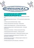 ATI PHARMACOLOGY SETS COMPREHENSIVE ANSWERS AND QUESTIONS SET A&period;pd