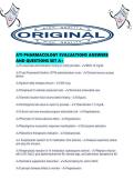 ATI PHARMACOLOGY EVALUATIONS ANSWERS AND QUESTIONS SET A&period;pdf