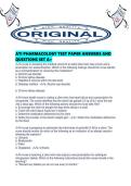 ATI PHARMACOLOGY TEST PAPER ANSWERS AND QUESTIONS SET A&period;pdf