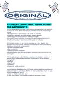 ATI PHARMACOLOGY CORRECT STUDYS ANSWERS AND QUESTIONS SET A&period;pdf