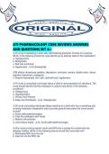 ATI PHARMACOLOGY CORE REVIEWS ANSWERS AND QUESTIONS SET A&period;pdf