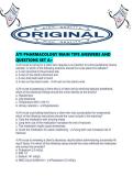 ATI PHARMACOLOGY MAIN TIPS ANSWERS AND QUESTIONS SET A&period;pdf