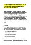 ATI RN PHARMACOLOGY PROCTORED EXAM &NewLine;&lpar;2026&rpar;   ACTUAL QUESTIONS & ANSWERS &NewLine;BUNDLE &lpar;100&percnt; GRADED A&plus;&rpar;