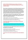 WGU D694 Elementary Health and Physical Education Methods OA Practice Test Bank & Study Questions &vert; Verified Answers &lpar;2026&sol;2027&rpar;