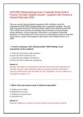 NUR 2063 Pathophysiology Exam 2 Complete Study Guide & Practice Test Bank &vert; Verified Q&A with Detailed Rationales &lpar;2026&sol;2027&rpar;