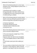 Fundamentals of Nursing Chapter 11 &vert; Test Bank Questions & Answers