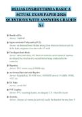 RELIAS DYSRHYTHMIA BASIC A&NewLine;ACTUAL EXAM PAPER 2026&NewLine;QUESTIONS WITH ANSWERS GRADED&NewLine;A&plus;&NewLine;