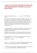 UA HVAC STAR EXAM WITH QUESTIONS AND &NewLine;ANSWERS&vert;&vert; ALREADY GRADED A&plus;&vert;&vert; LATEST &NewLine;UPDATE 2026 