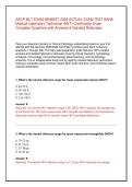 ASCP MLT Exam Newest 2025&sol;2026 Actual Exam Test Bank &vert; Medical Laboratory Technician Certification &vert; Verified Questions & Detailed Rationales