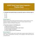 ACICP Gold Coast Home Inspector &ndash; Practice Exam with Answers & Rationales
