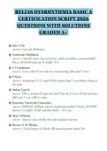RELIAS DYSRHYTHMIA BASIC A&NewLine;CERTIFICATION SCRIPT 2026&NewLine;QUESTIONS WITH SOLUTIONS&NewLine;GRADED A&plus;