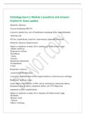 Pathology Exam 1 Module 2 questions and answers&NewLine;Graded A&plus; latest update&NewLine;Metabolic Alkalosis&NewLine;-Excess bicarbonate &lpar;HC03&rpar;&NewLine;&lpar;excessive antiacid use&comma; use of bicarbonate-containing fluids&comma; hypochloremia&rpar;&comma;&NewLine;-deficient acid&NewLine;&lpar;GI loss&comma; hypokalemia&comma; renal loss&comma; 