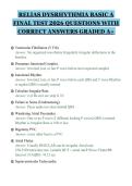 RELIAS DYSRHYTHMIA BASIC A&NewLine;FINAL TEST 2026 QUESTIONS WITH&NewLine;CORRECT ANSWERS GRADED A&plus;&NewLine;