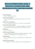 RELIAS DYSRHYTHMIA BASIC A&NewLine;PRACTICE EXAMINATION 2026&NewLine;QUESTIONS WITH ANSWERS GRADED&NewLine;A&plus;&NewLine;