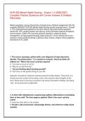 NUR 253 Mental Health Nursing Exams 1-4 Complete Practice Test Bank &vert; Verified Q&A with Detailed Rationales &lbrack;2026&sol;2027&rsqb;