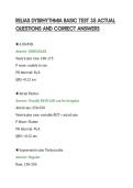 RELIAS DYSRHYTHMIA BASIC TEST 35 ACTUAL&NewLine;QUESTIONS AND CORRECT ANSWERS&NewLine;
