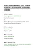 RELIAS DYSRHYTHMIA BASIC TEST 35 EXAM&NewLine;REVIEW SOLVED QUESTIONS WITH VERIFIED&NewLine;ANSWERS&NewLine;