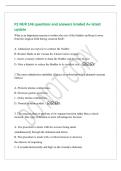P2 NUR 146 questions and answers Graded A&plus; latest&NewLine;update&NewLine;What is an Important measure to reduce the size of the bladder and keep it away&NewLine;from the surgical field during cesarean birth&quest;&NewLine;A&period; Administer an oxytocic to contract the bladder&period;&NewLine;B&period; Restrict flu