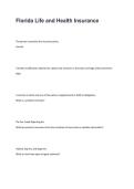 Florida Life & Health Insurance &vert; Exam Prep Practice Questions