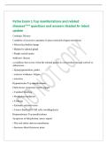 Patho Exam 1 Top manifestations and related&NewLine;diseases&ast;&ast;&ast; questions and answers Graded A&plus; latest&NewLine;update&NewLine;Cushing's Disease&NewLine;Condition of excessive amounts of glucocorticoids &lpar;hypercortisolism&rpar;&NewLine;&bull; Moon face&sol;buffalo hump&NewLine;&bull; Related to adrenal gland&NewLine;