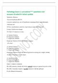 Pathology Exam 1 cumulative&ast;&ast;&ast; questions and&NewLine;answers Graded A&plus; latest update&NewLine;Metabolic Alkalosis&NewLine;-Excess bicarbonate &lpar;HC03&rpar;&NewLine;&lpar;excessive antiacid use&comma; use of bicarbonate-containing fluids&comma; hypochloremia&rpar;&comma;&NewLine;-deficient acid&NewLine;&lpar;GI loss&comma; hypokalemia&comma; renal l