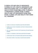 Florida Life and Health Insurance License Exam 2026&sol;2027 &ndash; Final Exam&comma; Florida 2-15 Life & Health Insurance Law&comma; XCEL 2-15 Simulator Practice Questions & Answers All Versions