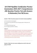 UA STAR Pipefitter Certification Practice Examination 2026&ndash;2027 &vert; Comprehensive 200-Question Practice Test with Answers & Rationales&vert; Free Pdf Access