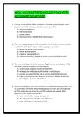 WGU HESI NUTRITION QUESTIONS WITH ACCURATE SOLUTIONSS&period;TUDY GUIDE EXAM QUESTIONS AND ACCURATE ANSWER&sol;GRADED A&plus; &sol;JUST RELEASED &sol;