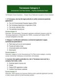 Tennessee Category 3 &mdash; Practice Exam &mdash; Complete exam material