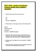 WGU D440 EXAMS WITH CORRECT ANSWERS&period;&sol;STUDY GUIDE EXAM QUESTIONS AND ACCURATE ANSWER&sol;GRADED A&plus; &sol;JUST RELEASED &sol;