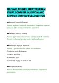 MGT 8803 BUSINESS STRATEGY EXAM&NewLine;SCRIPT COMPLETE QUESTIONS AND&NewLine;ANSWERS VERIFIED FULL SOLUTION&NewLine;