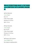 RELIAS DYSRHYTHMIA BASIC A TEST BANK&NewLine;2026 QUESTIONS WITH ANSWERS GRADED&NewLine;A&plus;&NewLine;