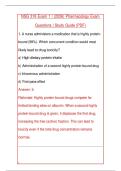 NSG 318 Exam 1 &vert; &lpar;2026&rpar; Pharmacology Exam&NewLine;Questions &vert; Study Guide &lpar;PDF&rpar;