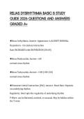 RELIAS DYSRHYTHMIA BASIC B STUDY&NewLine;GUIDE 2026 QUESTIONS AND ANSWERS&NewLine;GRADED A&plus;
