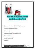 AOCNP Advanced Oncology Certified Nurse Practitioner 2026&sol;2027 &vert; 135&plus; Questions & Answers &vert; Chemotherapy&comma; Oncologic Emergencies&comma; Cancer Screening & Genetics